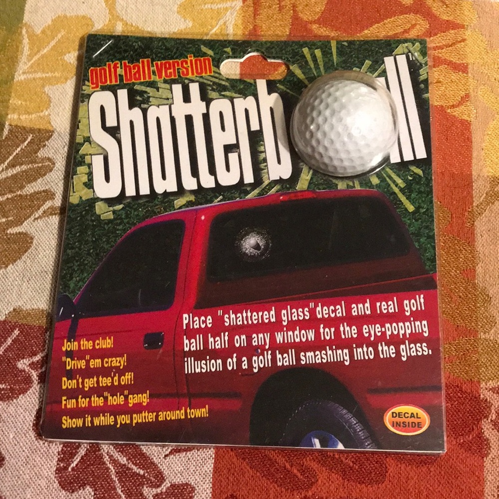 BRAND NEW fake golf ball for window